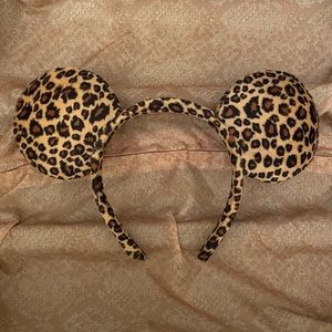 Disneyland Minnie Mouse Ears Leopard Print Headband